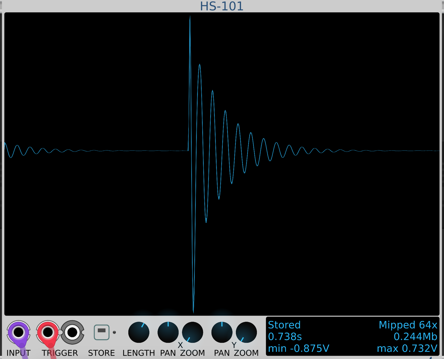 Self damping sine wave